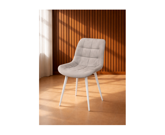 Стул на металлокаркасе Челси 360 К латте (zd 290) / белый np, изображение 2 | Интернет магазин мебели и декора LifeDekor