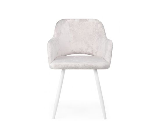 Стул на металлокаркасе Эолин 360 светло-бежевый (simple 011) / белый, изображение 3 | Интернет магазин мебели и декора LifeDekor