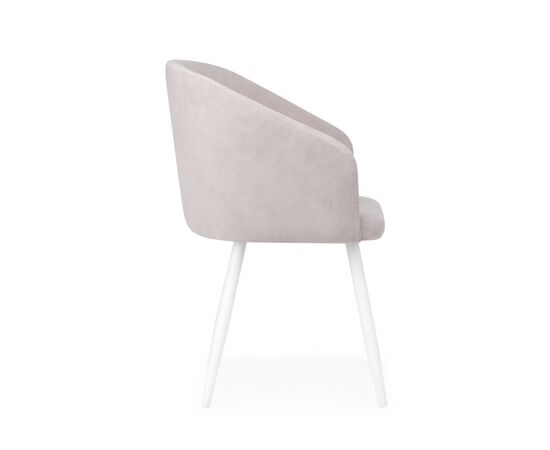 Стул на металлокаркасе Монер светло-серый (glory 36) / белый, изображение 3 | Интернет магазин мебели и декора LifeDekor