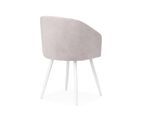 Стул на металлокаркасе Монер светло-серый (glory 36) / белый, изображение 4 | Интернет магазин мебели и декора LifeDekor