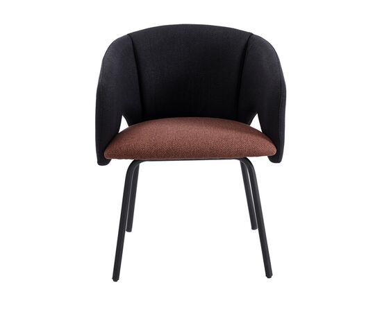 Стул обеденный Afrida рогожка черный бордо, изображение 2 | Интернет магазин мебели и декора LifeDekor