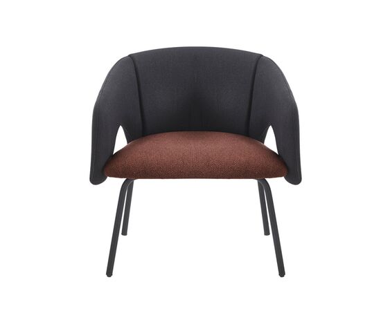 Кресло лаунж Afrida рогожка черный бордо, изображение 2 | Интернет магазин мебели и декора LifeDekor