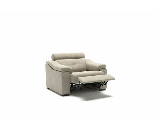 Бостон кресло электрореклайнер замша серый, изображение 2 | Интернет магазин мебели и декора LifeDekor