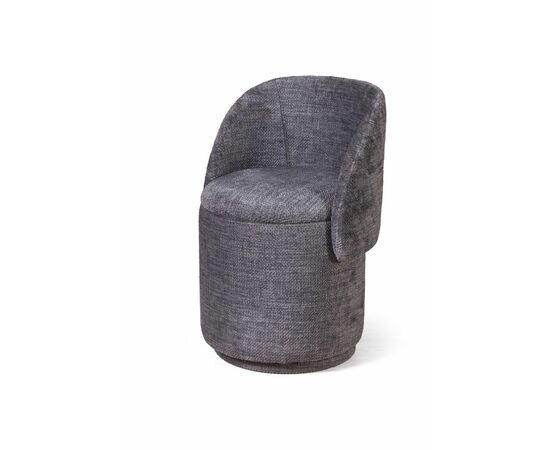 Пуф с кручением Бабл, микромех Rozy dark grey, изображение 7 | Интернет магазин мебели и декора LifeDekor