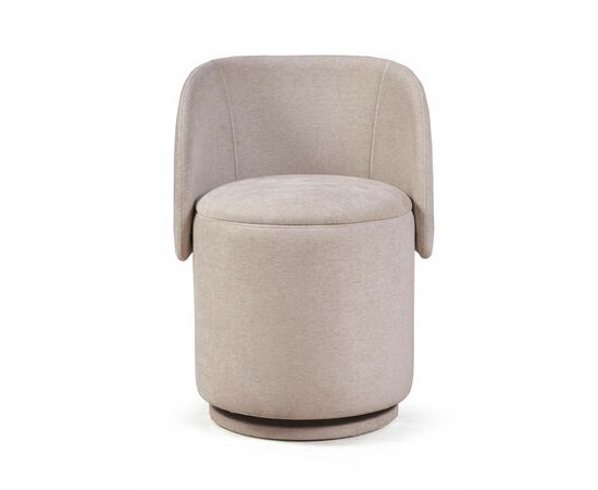 Пуф с кручением Бабл, шенилл puffy бежевый, изображение 2 | Интернет магазин мебели и декора LifeDekor