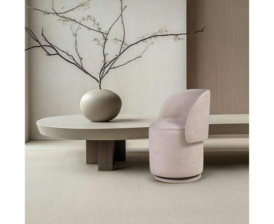 Пуф с кручением Бабл, шенилл puffy бежевый, изображение 4 | Интернет магазин мебели и декора LifeDekor