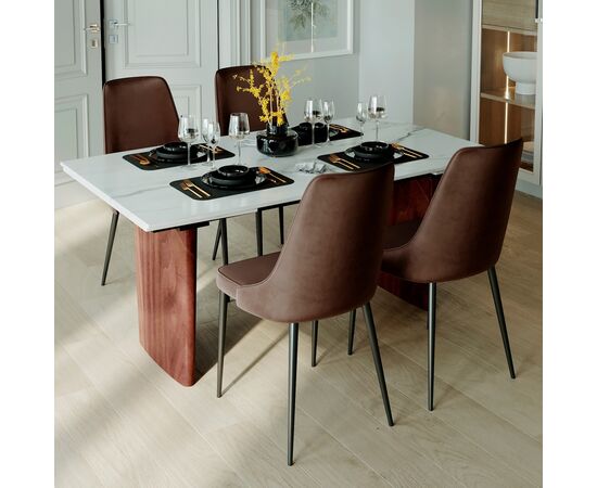 Стол раскладной Луна 160 (40+40), керамика, изображение 4 | Интернет магазин мебели и декора LifeDekor