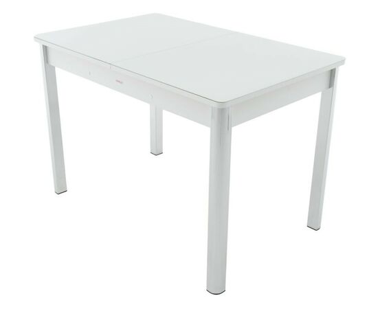 Обеденная группа (Стол Гамбург стекло и 4 стула Чинзано), белый, изображение 3 | Интернет магазин мебели и декора LifeDekor