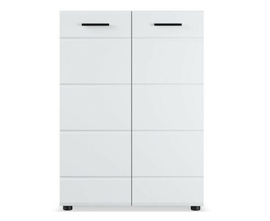 Комод «Йорк» 2д, Белый/белый глянец, изображение 2 | Интернет магазин мебели и декора LifeDekor