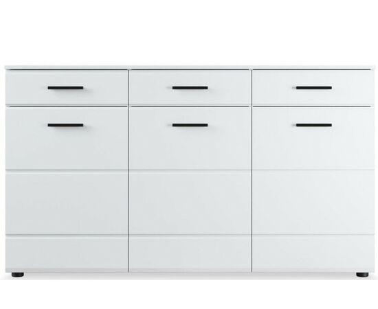 Комод «Йорк» 3д3ящ, Белый/белый глянец, изображение 2 | Интернет магазин мебели и декора LifeDekor