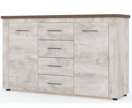 Комод «Мэдисон» 2д4ящ, Дуб эндгрейн/дуб экспрессив бронзовый, изображение 2 | Интернет магазин мебели и декора LifeDekor