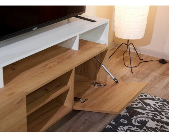 Стенка «Невио-2», Дуб крафт золотой/белый, изображение 6 | Интернет магазин мебели и декора LifeDekor