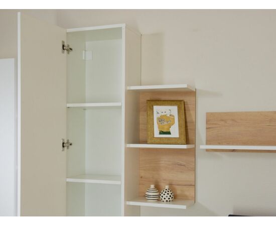 Стенка «Невио-2», Дуб крафт золотой/белый, изображение 8 | Интернет магазин мебели и декора LifeDekor