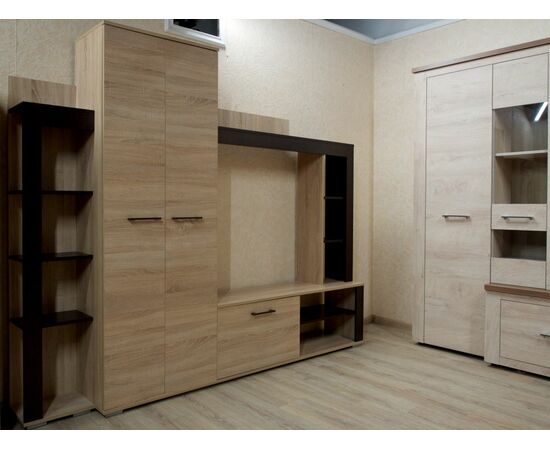 Стенка «Торонто», Дуб Сонома/венге, изображение 8 | Интернет магазин мебели и декора LifeDekor