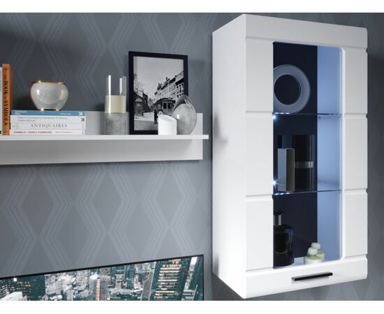 Стенка «Рио-1», Белый жемчуг/белый глянец, изображение 4 | Интернет магазин мебели и декора LifeDekor