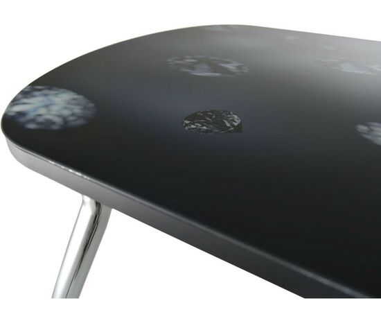 Обеденная группа (Стол Ривьера СВ фотопечать Текстура 9 и 4 стула Асти), черный, изображение 9 | Интернет магазин мебели и декора LifeDekor