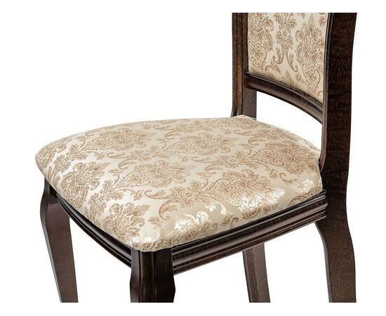 Стул «Кабриоль», Андрис вензель 160 беж, орех темный, изображение 4 | Интернет магазин мебели и декора LifeDekor