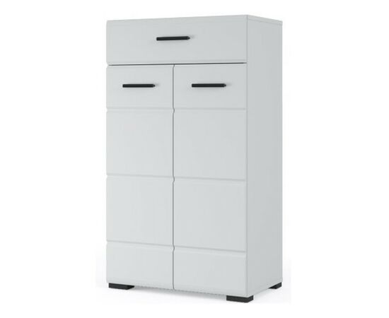 Комод «Йорк» 2дв1ящ, Белый/белый глянец, изображение 2 | Интернет магазин мебели и декора LifeDekor