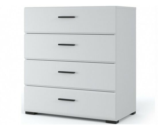 Комод «Йорк» 4ящ, Белый/белый глянец | Интернет магазин мебели и декора LifeDekor