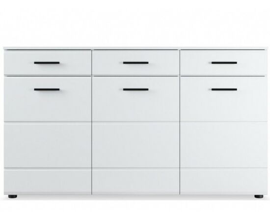 Комод «Йорк» 3д3ящ, Белый/белый глянец | Интернет магазин мебели и декора LifeDekor