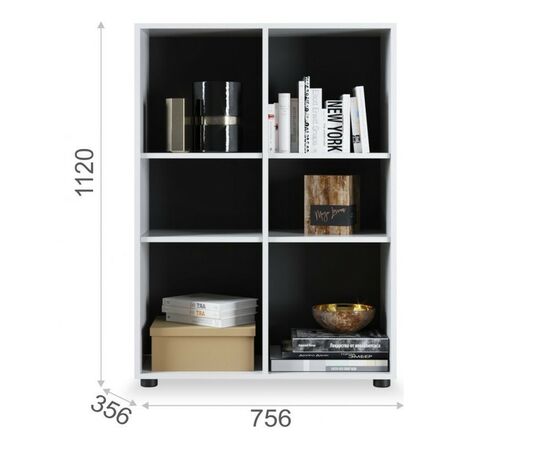 Комод «Йорк» 2д, Белый/белый глянец, изображение 3 | Интернет магазин мебели и декора LifeDekor