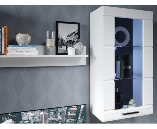 Стенка «Рио-2», Белый жемчуг/белый глянец, изображение 5 | Интернет магазин мебели и декора LifeDekor