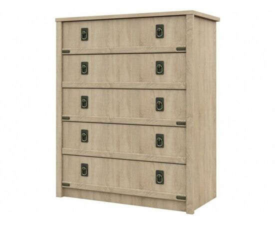 Комод «Валенсия» 5ящ, Дуб сонома | Интернет магазин мебели и декора LifeDekor