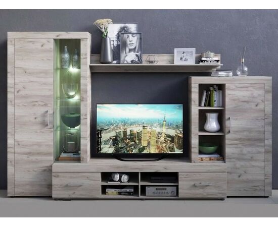 Стенка «Джерси», Дуб крафт серый | Интернет магазин мебели и декора LifeDekor