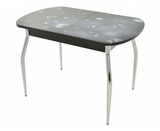 Стол «Ривьера» фотопечать Текстура-9, хром | Интернет магазин мебели и декора LifeDekor