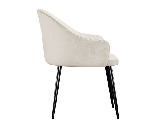 Стул DikLine 440М C103 крем, ножки черные, изображение 3 | Интернет магазин мебели и декора LifeDekor