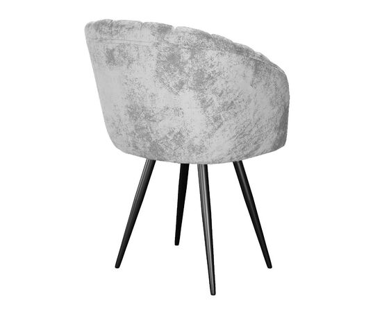 Стул DikLine 442М поворотный, M13 светло-серый, ножки черные, изображение 2 | Интернет магазин мебели и декора LifeDekor