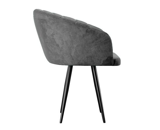 Стул DikLine 442М поворотный, M14 серый, ножки черные, изображение 3 | Интернет магазин мебели и декора LifeDekor