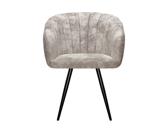 Стул DikLine 442М поворотный, M02 бежевый, ножки черные, изображение 3 | Интернет магазин мебели и декора LifeDekor