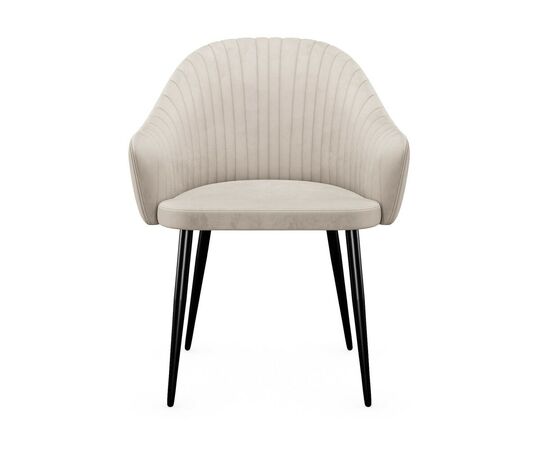 Стул DikLine 440М C103 крем, ножки черные, изображение 4 | Интернет магазин мебели и декора LifeDekor