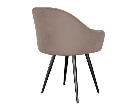 Стул DikLine 439М поворотный, C43 капучино, ножки черные, изображение 2 | Интернет магазин мебели и декора LifeDekor