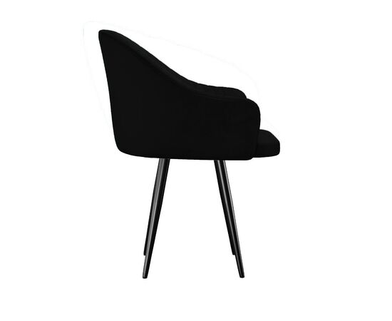 Стул DikLine 439М поворотный, K21 черный, ножки черные, изображение 3 | Интернет магазин мебели и декора LifeDekor