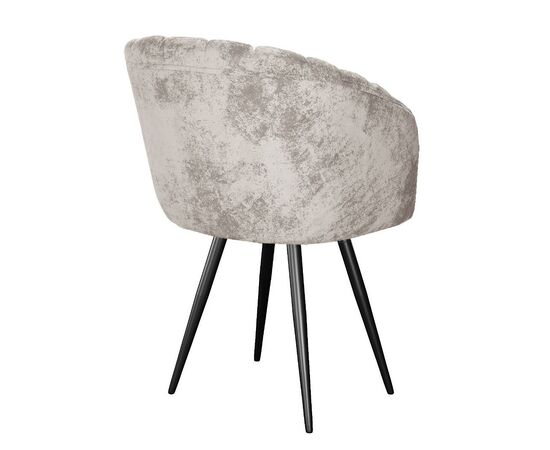 Стул DikLine 442М поворотный, M02 бежевый, ножки черные, изображение 4 | Интернет магазин мебели и декора LifeDekor