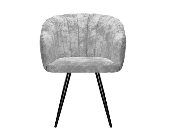 Стул DikLine 442М поворотный, M13 светло-серый, ножки черные, изображение 4 | Интернет магазин мебели и декора LifeDekor