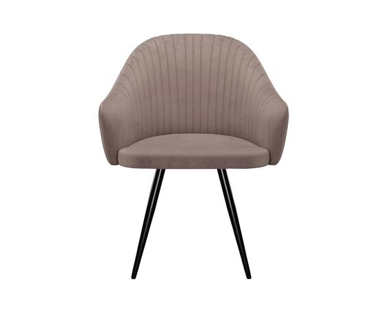 Стул DikLine 439М поворотный, C43 капучино, ножки черные, изображение 4 | Интернет магазин мебели и декора LifeDekor