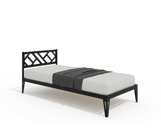 Кровать КМД 47 АЙРИС 900, черный | Интернет магазин мебели и декора LifeDekor