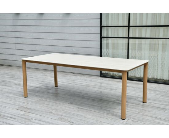 "Кейптаун" стол обеденный из алюминия, столешница из искусственного камня | Интернет магазин мебели и декора LifeDekor