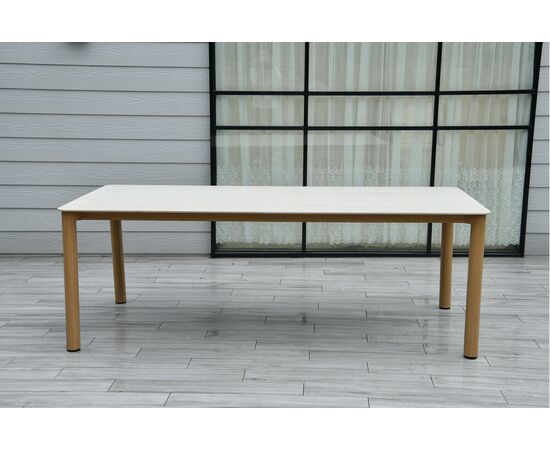 "Кейптаун" стол обеденный из алюминия, столешница из искусственного камня, изображение 2 | Интернет магазин мебели и декора LifeDekor