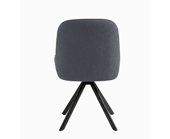 Стул DikLine 266M поворотный, P15/L15 серый, ножки черные, изображение 5 | Интернет магазин мебели и декора LifeDekor