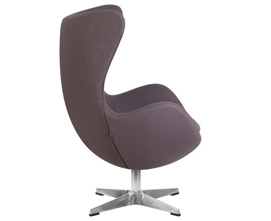 Кресло дизайнерское DOBRIN EGG, серая ткань AF7, Вариант: серая ткань AF7, изображение 3 | Интернет магазин мебели и декора LifeDekor