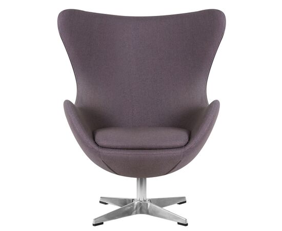 Кресло дизайнерское DOBRIN EGG, серая ткань AF7, Вариант: серая ткань AF7, изображение 6 | Интернет магазин мебели и декора LifeDekor