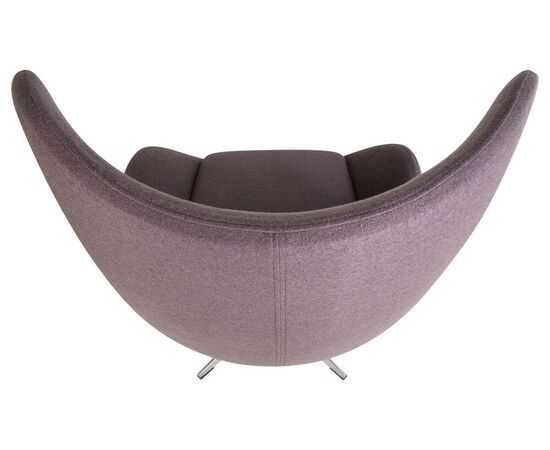 Кресло дизайнерское DOBRIN EGG, серая ткань AF7, Вариант: серая ткань AF7, изображение 7 | Интернет магазин мебели и декора LifeDekor