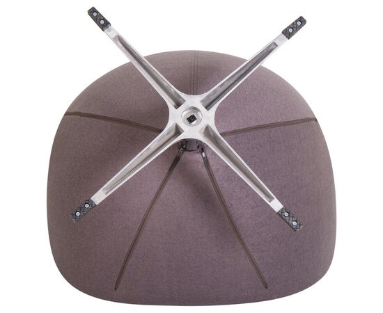 Кресло дизайнерское DOBRIN EGG, серая ткань AF7, Вариант: серая ткань AF7, изображение 8 | Интернет магазин мебели и декора LifeDekor