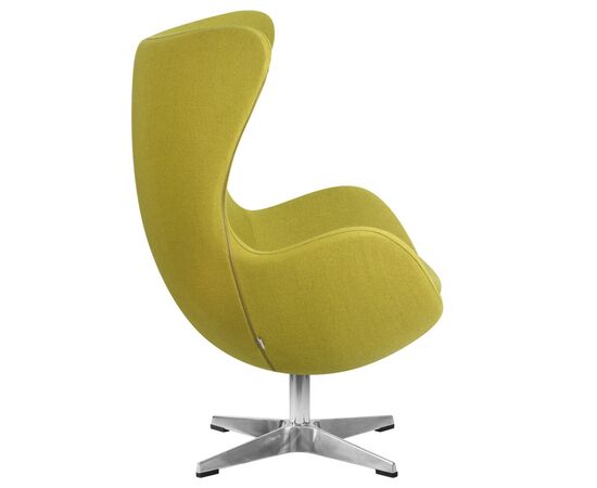 Кресло дизайнерское DOBRIN EGG, светло-зеленая ткань AF3, Вариант: светло-зеленая ткань AF3, изображение 3 | Интернет магазин мебели и декора LifeDekor