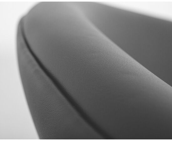 Кресло дизайнерское DOBRIN EMILY, черный винил YP16, хромированная сталь, Вариант: черный винил YP16, хромированная сталь, изображение 10 | Интернет магазин мебели и декора LifeDekor