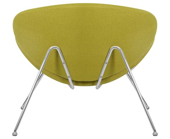 Кресло дизайнерское DOBRIN EMILY, светло-зеленая ткань AF3, хромированная сталь, Вариант: светло-зеленая ткань AF3, хромированная сталь, изображение 5 | Интернет магазин мебели и декора LifeDekor